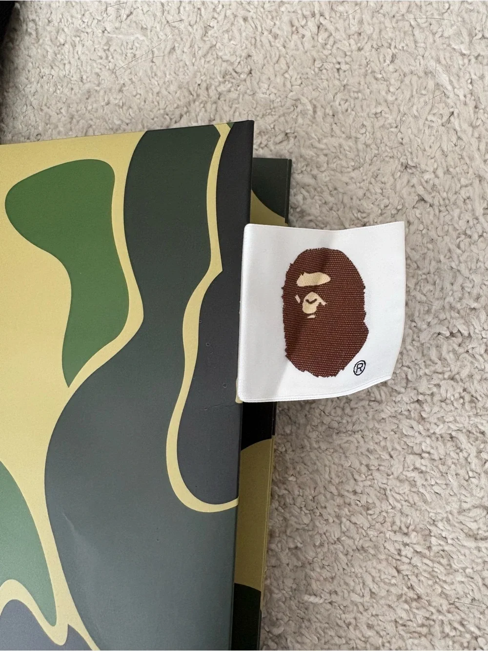 BAPE ape Camouflage Gift Shopping Bag - Green Camo - Picture 5 of 12
